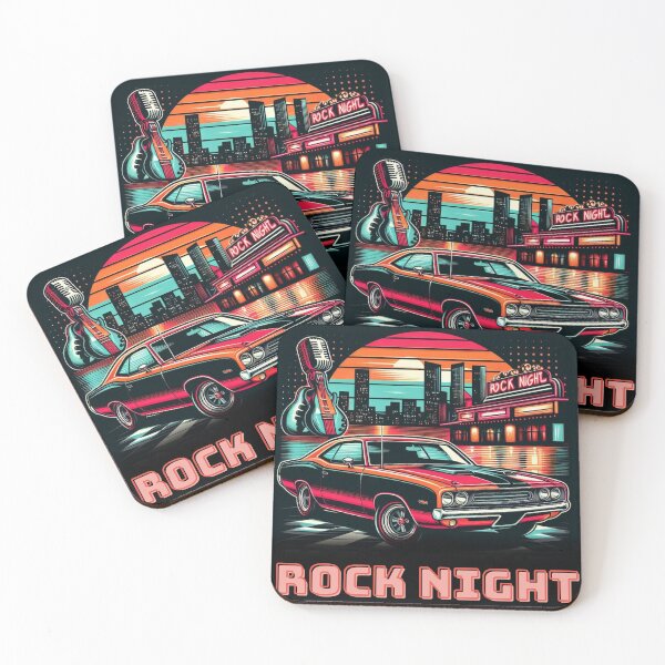 Item preview, Retro Rock Night Vibes with RexVibes Vibe designed and sold by RexVibes.