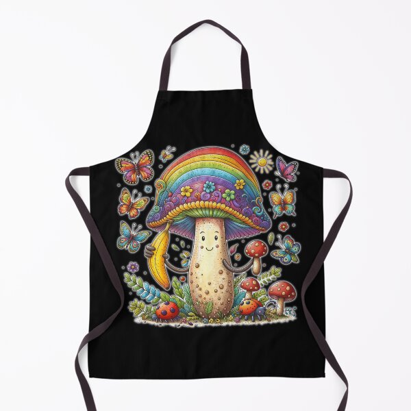 Item preview, Mushroom, banana, butterflies designed and sold by LevonsCrazyArt.