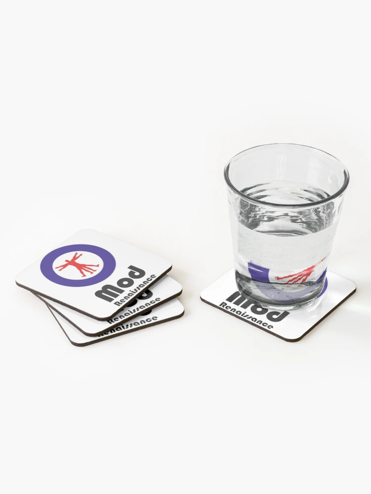 Thumbnail 2 of 5, Coasters (Set of 4), Mod Target Logo Pop Slogan designed and sold by MarkV71.