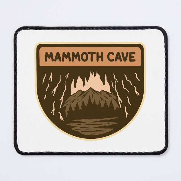 Item preview, MAMMOTH CAVE NATIONAL PARK BADGE LOGO DESIGN VECTOR ILLUSTRATION designed and sold by NGAULASTUDIO.