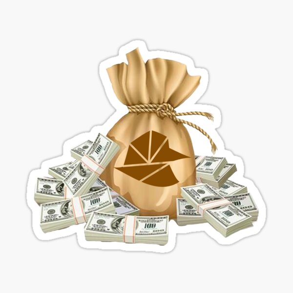 Money bag Stickers - Free entertainment Stickers