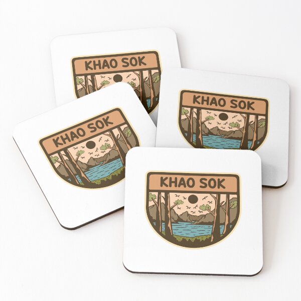 Item preview, KHAO SOK NATIONAL PARK BADGE LOGO DESIGN VECTOR ILLUSTRATION designed and sold by NGAULASTUDIO.