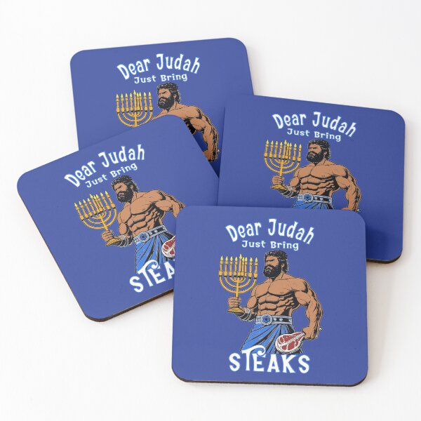 Item preview, Dear Judah Just Bring Steaks | Funny Hanukkah | Maccabees joke | Meat Lover Joke designed and sold by Made by Tamar.