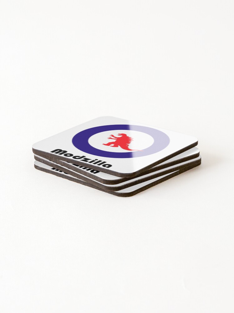 Thumbnail 4 of 5, Coasters (Set of 4), Mod Target Logo Pop Slogan designed and sold by MarkV71.