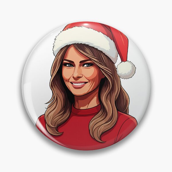 Item preview, Melania Trump Wearing Santa Claus Christmas Hat designed and sold by deelitt.