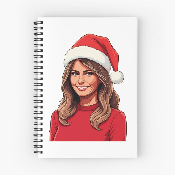 Item preview, Melania Trump Wearing Santa Claus Christmas Hat designed and sold by deelitt.