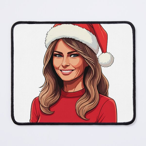 Item preview, Melania Trump Wearing Santa Claus Christmas Hat designed and sold by deelitt.