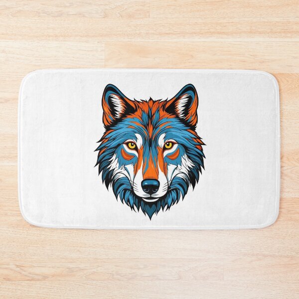 Item preview, Vibrant Tribal Wolf Face designed and sold by Taans-Creation.