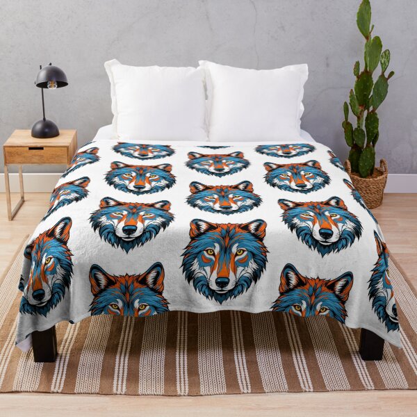 Item preview, Vibrant Tribal Wolf Face designed and sold by Taans-Creation.
