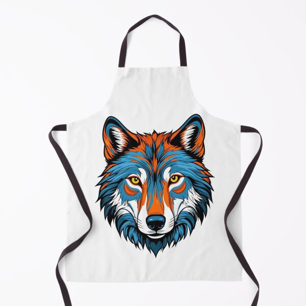 Item preview, Vibrant Tribal Wolf Face designed and sold by Taans-Creation.