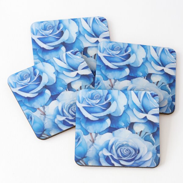 Item preview, Blue Roses Flower Watercolor designed and sold by Tammy Marie Russell.