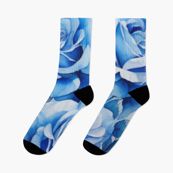 Item preview, Blue Roses Flower Watercolor designed and sold by Tammy Marie Russell.
