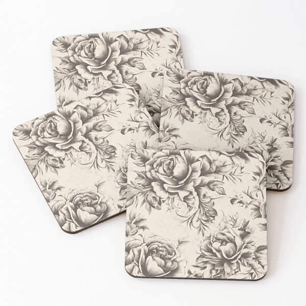 Item preview, Vintage Roses Flower Watercolor designed and sold by Tammy Marie Russell.