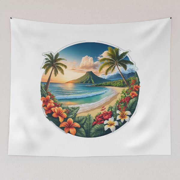 Item preview, Hawaiian Vacation Paradise Escape designed and sold by Farid1Shop.