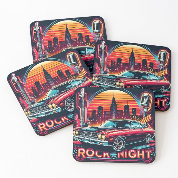 Item preview, Neon Drive to Rock Paradise with RexVibes Vibe designed and sold by RexVibes.
