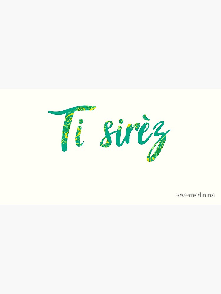 Aperçu 5 sur 5. Tapis de souris avec l'œuvre Ti sirèz créée et vendue par vee-madinina.