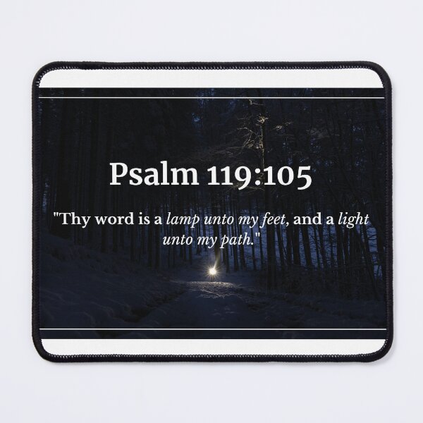 Item preview, Psalm 119:105 Lamp and Light Bible Verse Design designed and sold by Eto Iz Golovy.