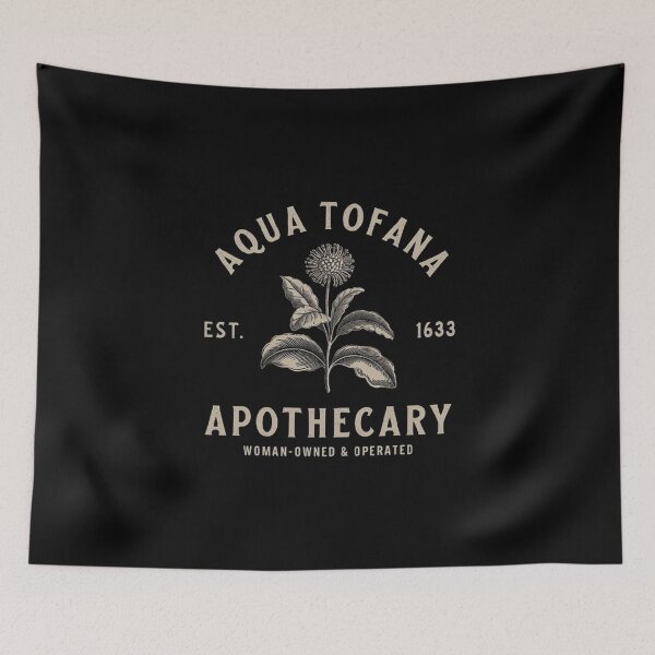 Item preview, Aqua Tofana Vintage Apothecary Design – Historical Botanical Art with Dark Aesthetic designed and sold by love3617.