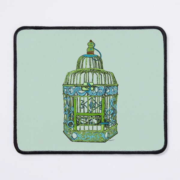 Item preview, Vintage Birdcage - Green Blue designed and sold by designsMM.