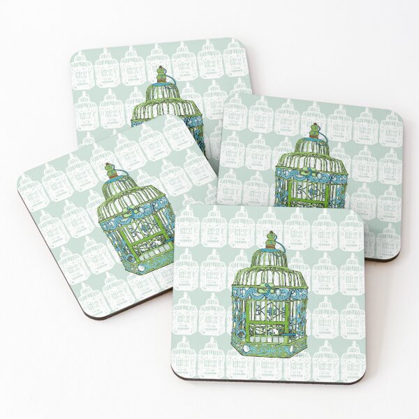 Item preview, Vintage Birdcage - Green Blue designed and sold by designsMM.