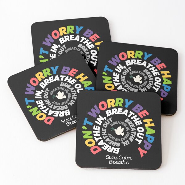 Item preview, Don't Worry Be Happy - Breathe In , Breathe Out designed and sold by The magic  Yellow bus.