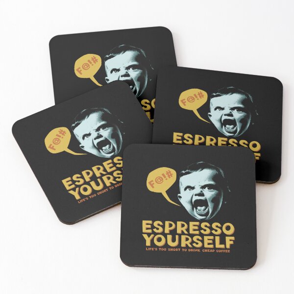 Item preview, Espresso Yourself Funny Coffee Lover designed and sold by Guerrilla-Dx.
