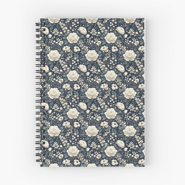 Item preview, white florals 675 designed and sold by quotefactory.