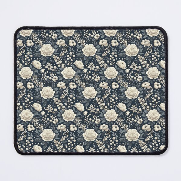 Item preview, white florals 675 designed and sold by quotefactory.