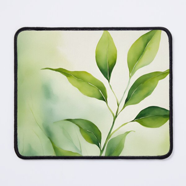 Item preview, Green Leaves Botanical Watercolor designed and sold by Tammy Marie Russell.