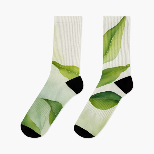 Item preview, Green Leaves Botanical Watercolor designed and sold by Tammy Marie Russell.