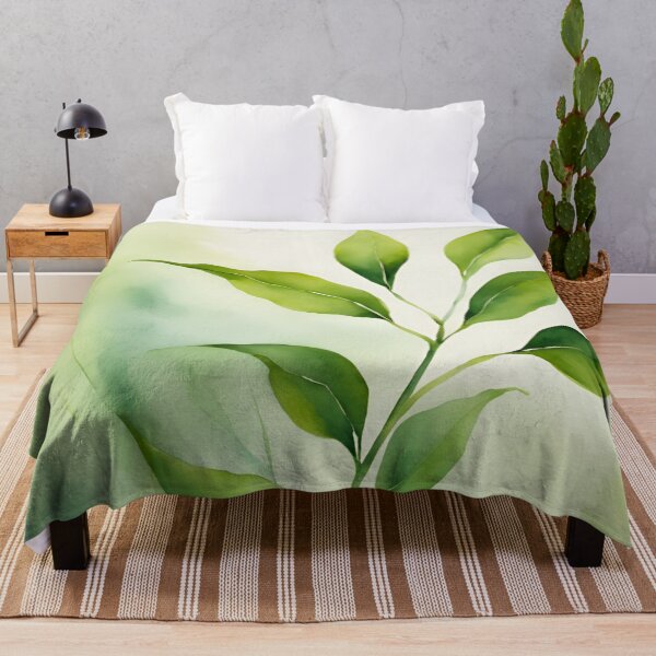 Item preview, Green Leaves Botanical Watercolor designed and sold by Tammy Marie Russell.