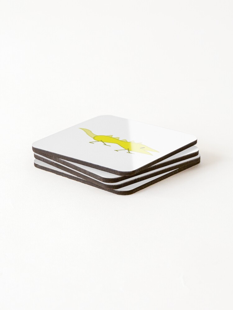 Thumbnail 4 of 5, Coasters (Set of 4), The Creature (yellow) designed and sold by Roubyn.