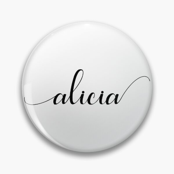 Item preview, Alicia - Custom name on delicate black cursive font designed and sold by To the Lua.