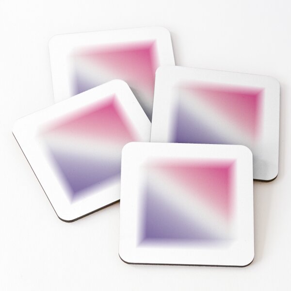 Item preview, Pink & White & Purple Abstract Art blur square designed and sold by Wowliful.