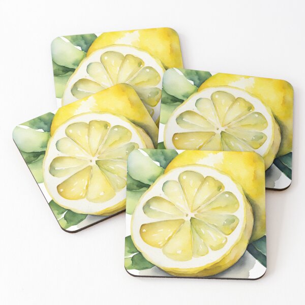 Item preview, Lemons Yellow Fruit Botanical Watercolor designed and sold by Tammy Marie Russell.