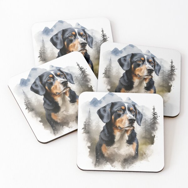 Item preview, Entlebucher Mountain Dog Watercolor Portrait designed and sold by Samuelsboro.
