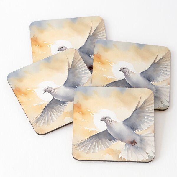 Item preview, Flying Dove Bird Nature Watercolor designed and sold by Tammy Marie Russell.