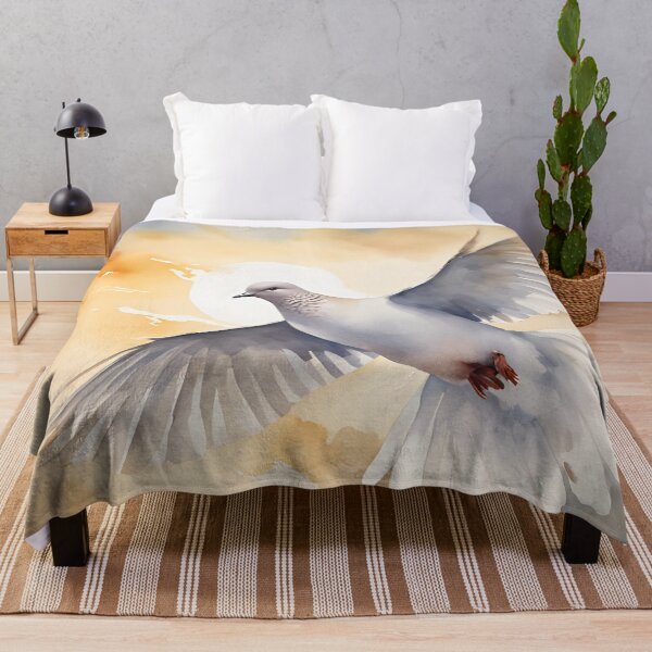 Item preview, Flying Dove Bird Nature Watercolor designed and sold by Tammy Marie Russell.