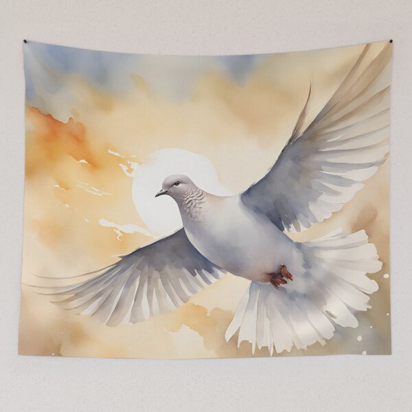 Artikelvorschau, Fliegende Taube Vogel Natur Aquarell entworfen und verkauft von Tammy Marie Russell.