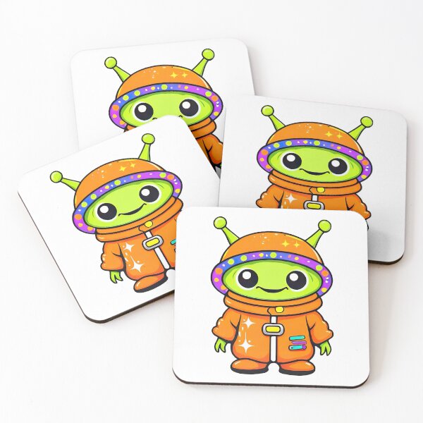 Item preview, Cute Kawaii Cozy Alien designed and sold by graphic-genie.