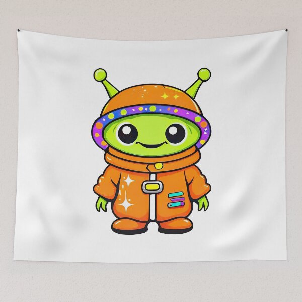 Item preview, Cute Kawaii Cozy Alien designed and sold by graphic-genie.