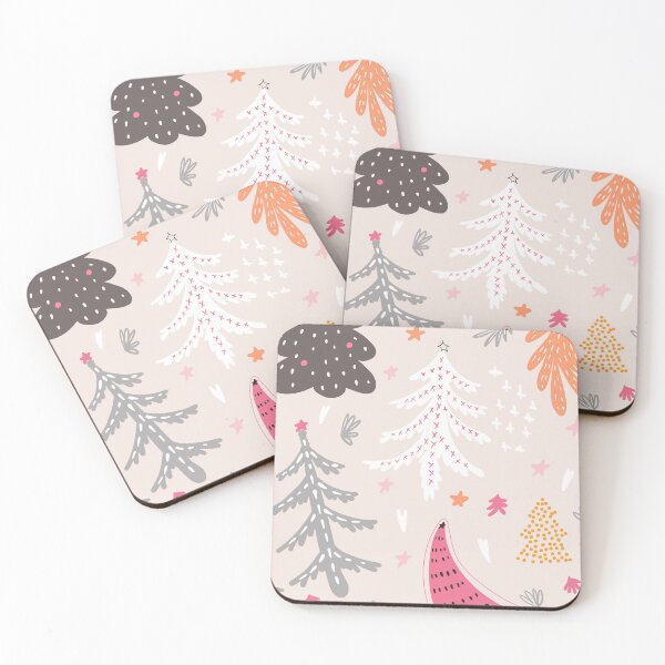 Item preview, Pink Festive Christmas Trees designed and sold by Lovingart222.