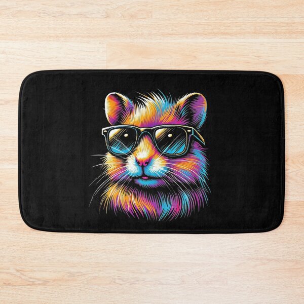 Item preview, Cool looking hamster with multicolor sunglasses outfit designed and sold by love3617.