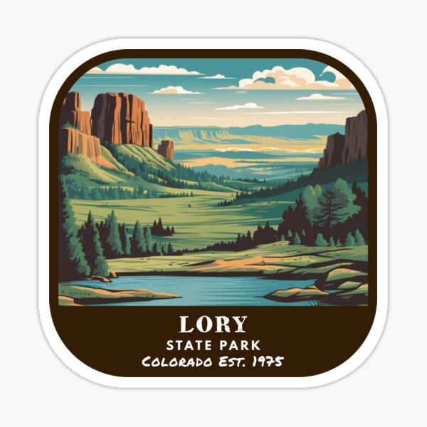 Vista previa del artículo con la obra «Parque estatal Vintage Lory (parque estatal de Colorado)», diseñado y vendido por RabbitK.
