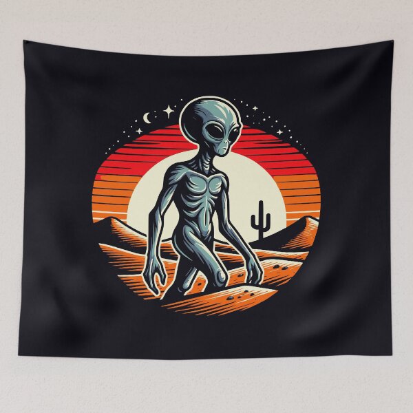 Item preview, Alien in Desert designed and sold by roswellboutique.