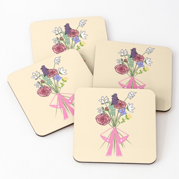 Item preview, Flower Bouquet With Yellow Background designed and sold by the.catfactory.