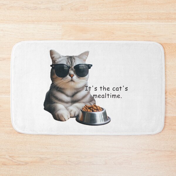 Item preview, It's the cat's mealtime sticker designed and sold by CeammiShop.