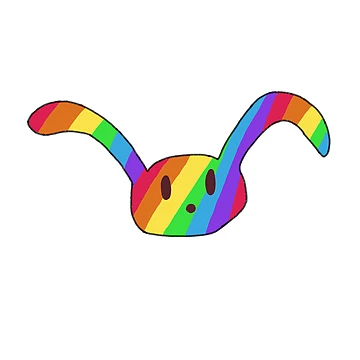 Artwork thumbnail, Rainbow Rabbit by Roubyn