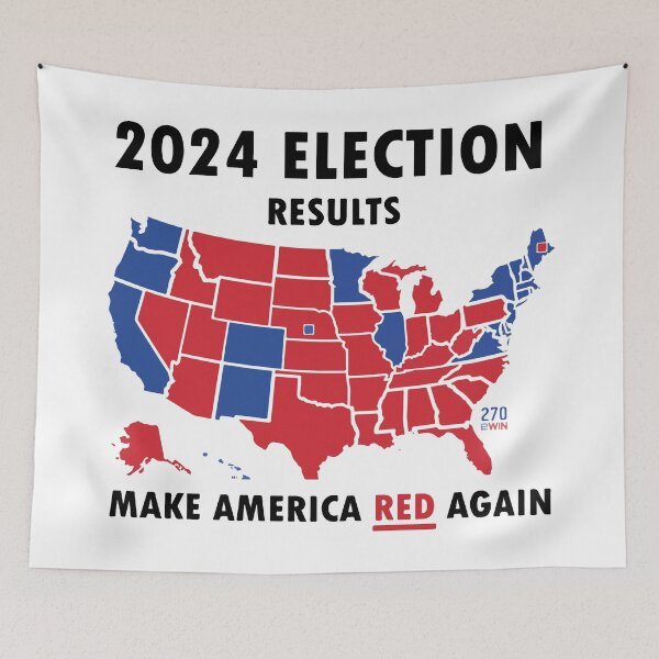 Item preview, Funny Election Results Presidential Election Jokes Make America Red Again Donald President designed and sold by FociCreate.
