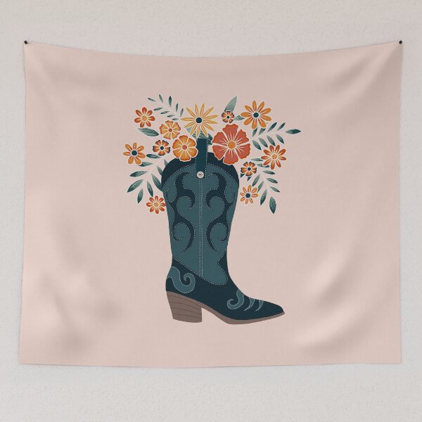 Item preview, Cottagecore Cowboy Boot designed and sold by Home Cyn Home.
